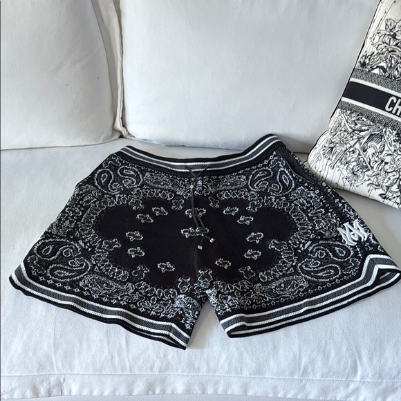 AMIRI Other - Men’s Amiri Black Bandana Cotton/Cashmere shorts